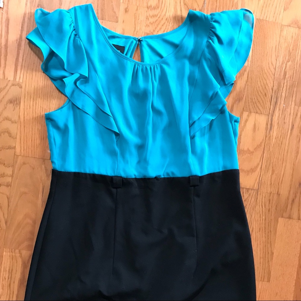 Alto brand knee length blue and black dress